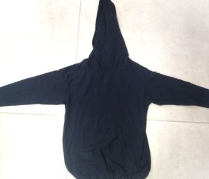Kids Costumes to Hire - Black hooded long sleeve top - CHILD